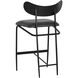 Gibbons 36 inch Black / Bravo Portabella Counter Stool